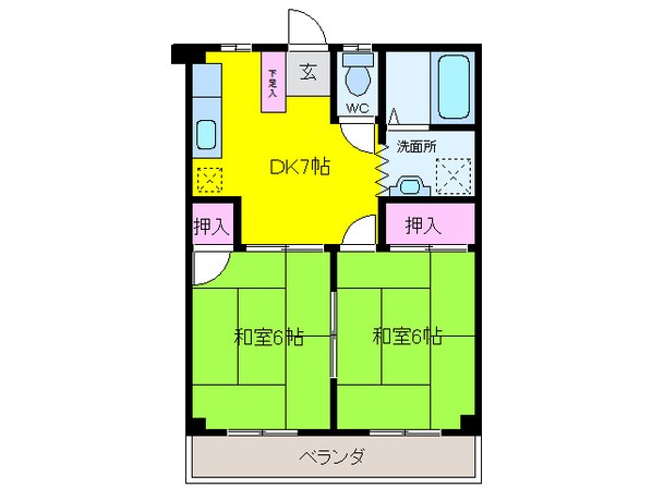 谷口マンションの物件間取画像